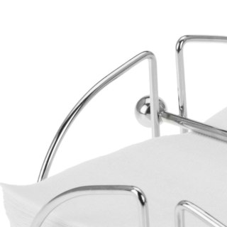 Serwetnik z Dociskiem Stalowy Chromowany Wymiary 18 x 18 cm EH