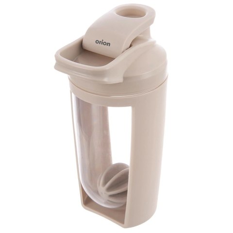 Shaker Treningowy z Kulą Tritan Szczelny 700 ml Beżowy ORION