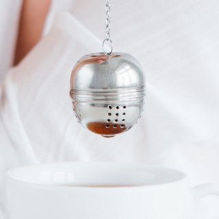 Sitko do Zaparzania Herbaty Kula na Łańcuszku Stal 5 cm do Ziół Zaparzacz