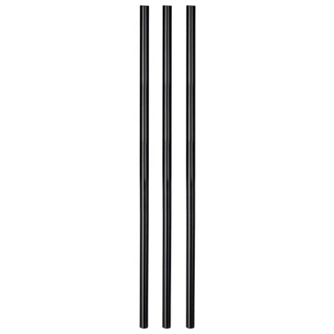 Słomki do Napojów Czarne Zestaw 50 szt. Wielorazowe 22 cm VILDE