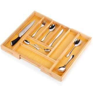 Wkład na Sztućce do Szuflady VILDE Bambus Rozsuwany 35,5-54,5 cm
