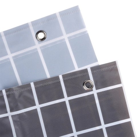 Zasłona Prysznicowa 180 x 180 cm VILDE Wodoodporna PEVA W Kratkę