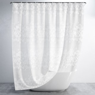 Zasłona Prysznicowa 180 x 180 cm VILDE Wodoodporna PEVA Wzór Kwiatowy