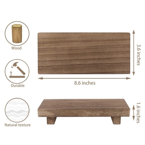 Drewniany stojak na cokole do wystroju domu wiejskiego 8,6 cala Mały drewniany stojak