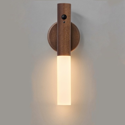 Inteligentny czujnik ruchu Lampka nocna LED Akumulatorowa magnetyczna lampa ścienna Przenośna do przedpokoju Sypialnia Schody