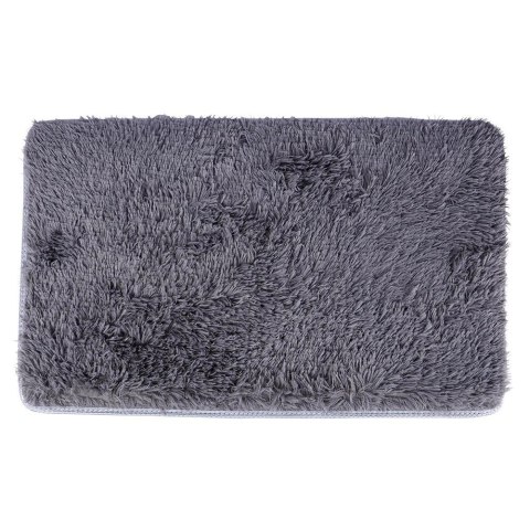 Zestaw Dywaników Łazienkowych 3 el. VILDE Szary Poliester Antypoślizgowy