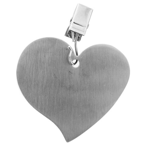 Zestaw Klipsy Obciążniki do Obrusu Serduszka Serca Stalowe 4 szt. ORION 6 cm