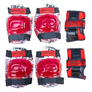 Zestaw Ochraniaczy Ochraniacze na Rolki Kolana Łokcie Nadgarstki SPARTAN L