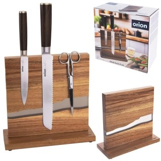 Stojak na Noże Drewniany Magnetyczny Dwustronny 24 cm River ORION