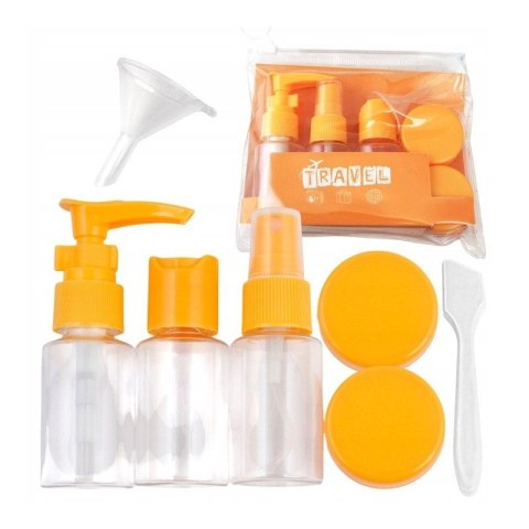 Zestaw pojemniczków i akcesoriów podróżnych 7w1 KS122POM