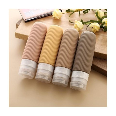 Zestaw silikonowych pojemniczków, buteleczek podróżnych 4w1 90ml KS137WZ2