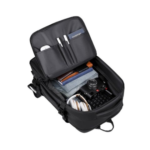 Plecak podróżny, kabinowy do samolotu, wodoodporny, wejście USB 42x28x21cm PL182