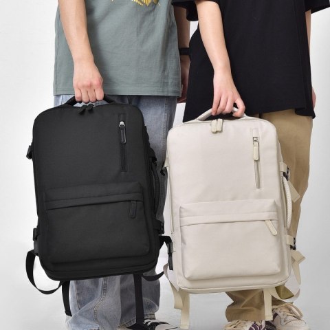 Plecak podróżny, kabinowy do samolotu, wodoodporny z USB, 44x30x16/26cm PL177