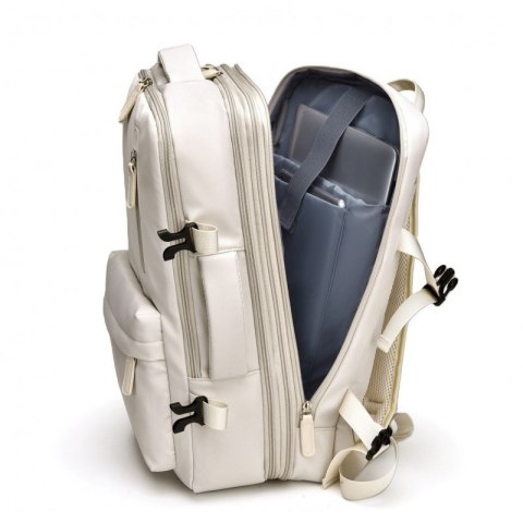 Plecak podróżny, kabinowy do samolotu, wodoodporny z USB, 44x30x16/26cm PL177