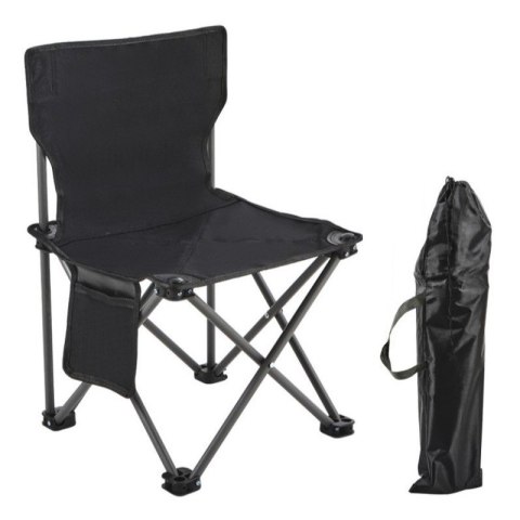 Składane krzesło turystyczne, kempingowe, wędkarskie z kieszonką KRT12CZ