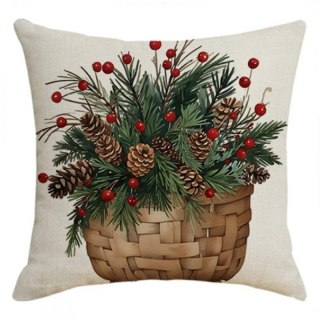 Poszewka na poduszkę 45 x 45 cm motyw świąteczny BOHO POD251