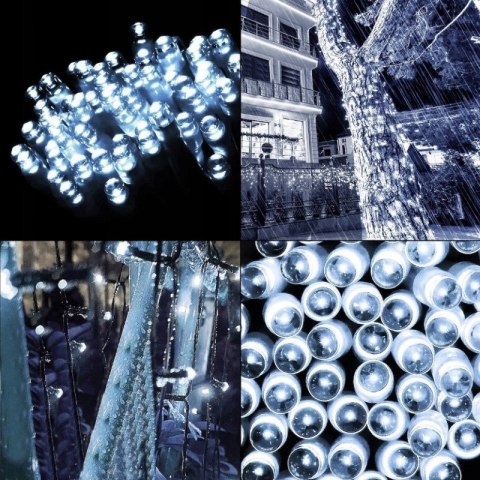 Światełka lampki wewnętrzne/zewnętrzne 500 LED Białe Ciepłe LAMP04B