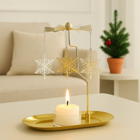 Świecznik VIRELA z karuzelą, w pudełku 18х20cm - SW08