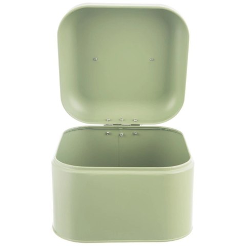 Chlebak Metalowy ORION GREENISH 20x20x17 cm Zielony Kompaktowy na Chleb