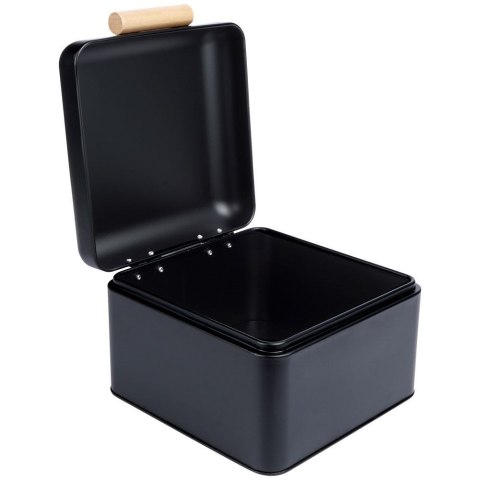 Chlebak Pojemnik Metalowy na Chleb Pieczywo Mały Czarny ORION 22x20x14 cm