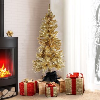 Choinka Świąteczna Sztuczna Złota Ozdobna ORION 120 cm