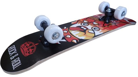 Deskorolka Klasyczna dla Dzieci Drewniana KUBISPORT Rock&Roll