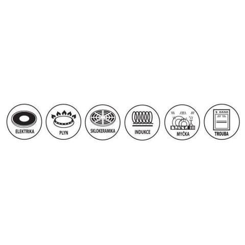 Garnek Emaliowany 3 L BELIS Mat Czarny 20 cm Indukcja Zmywarka