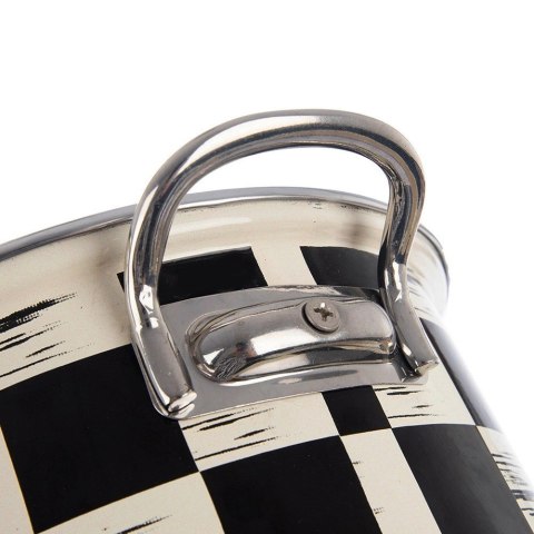 Garnek Emaliowany 5 L ORION SZACHOWNICA 26 cm Indukcja Zmywarka