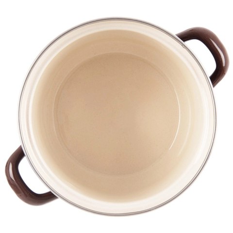 Garnek Emaliowany 950 ml ORION BROWN Retro 14 cm Indukcja Zmywarka