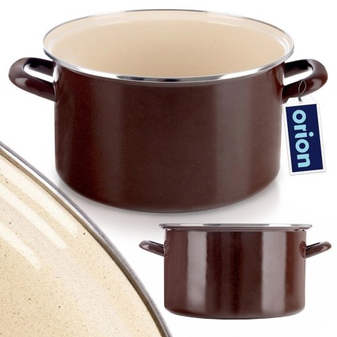 Garnek Emaliowany Retro Tradycyjny Duży Gaz Indukcja Solidny ORION 8 l