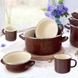 Garnek Emaliowany Tradycyjny Gaz Indukcja do Gotowania ORION 26 cm, 5 l