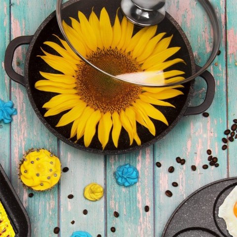 Garnek Granitowy ORION GRANDE 20 cm 2,3 L Indukcja Zmywarka Piekarnik