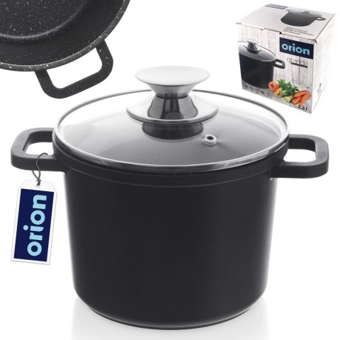 Garnek Granitowy ORION GRANDE Wysoki 17 cm 2 L Indukcja Piekarnik