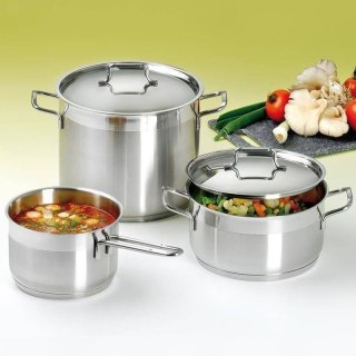 Garnek Stalowy 1,2 L ORION ANETT 16 cm z Pokrywką Indukcja Zmywarka