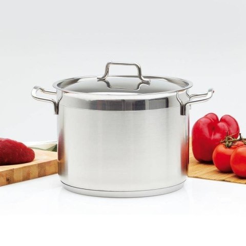 Garnek Stalowy 1,2 L ORION ANETT 16 cm z Pokrywką Indukcja Zmywarka