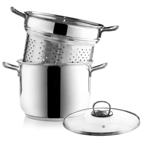 Garnek do Makaronu ORION ANETT Stal 6 L z Sitkiem Indukcja Zmywarka