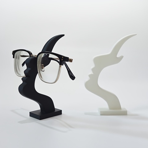 1 szt. Unikalny, zakrzywiony stojak na okulary, bezpieczne i artystyczne rozwiązanie do przechowywania,