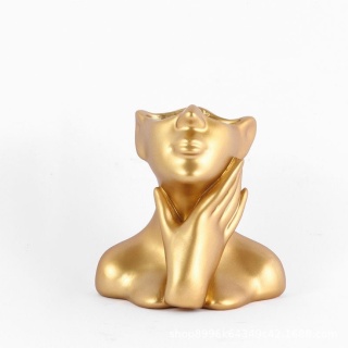 1PC Lekki, luksusowy uchwyt na długopis artystyczny, uroczy schowek na biurko w kształcie ludzkiego ciała