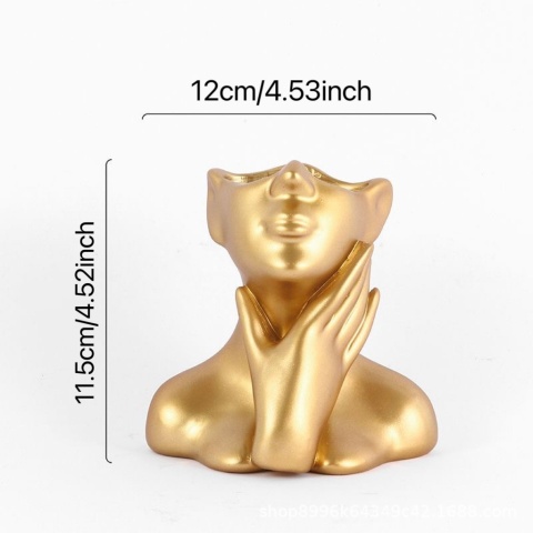 1PC Lekki, luksusowy uchwyt na długopis artystyczny, uroczy schowek na biurko w kształcie ludzkiego ciała