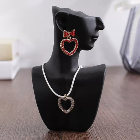 1szt Żywica Boczna Twarz Manekin Biżuteria Stojak Głowa Popiersie Portret Naszyjnik Bransoletki Kolczyki Biżuteria Stojak