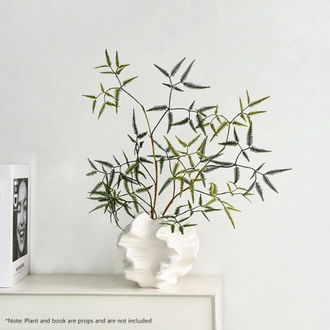 Minimalistyczny wazon Mirage Ceramiczny wazon koralowy Nordic Art Beżowy salon Dekoracja biurka