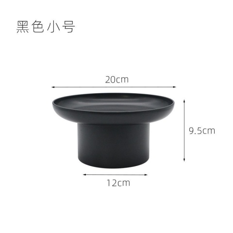 Okrągła czarno-biała dekoracyjna taca do przechowywania Organizer ABS Taca na perfumy Taca kosmetyczna Taca do dekoracji