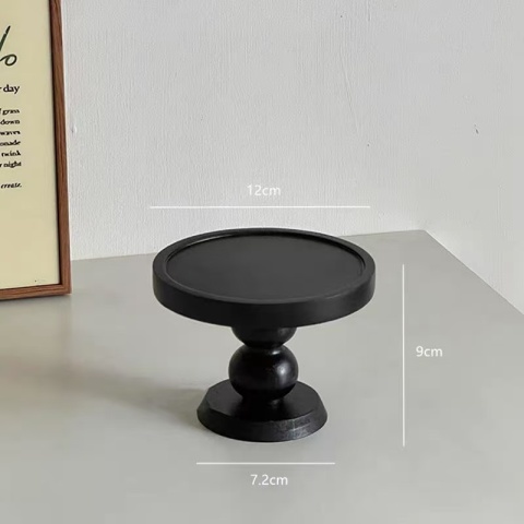 Retro drewniana taca do przechowywania Dekoracja salonu Stojąca świeca aromaterapeutyczna Taca do umieszczania