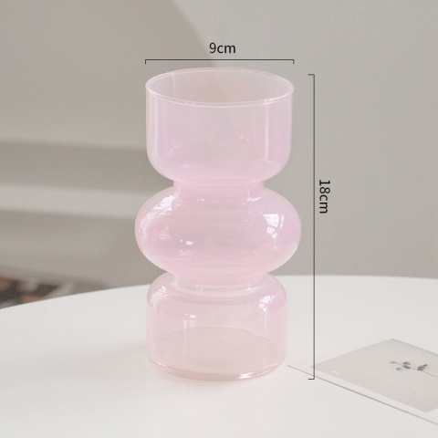 Retro nieregularny szklany wazon domowy salon stół jadalny LLuxury dekoracja wazony na kwiaty