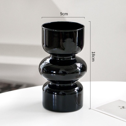 Retro nieregularny szklany wazon domowy salon stół jadalny LLuxury dekoracja wazony na kwiaty