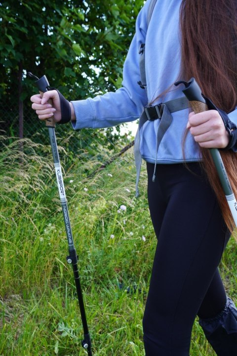 Kije Trekkingowe Regulowane Składane z Szybkozłączką KUBISPORT 145-72 cm