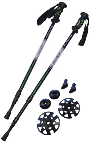 Kije Trekkingowe do Nordic Walking Składane Antishock KUBISPORT 72-145 cm