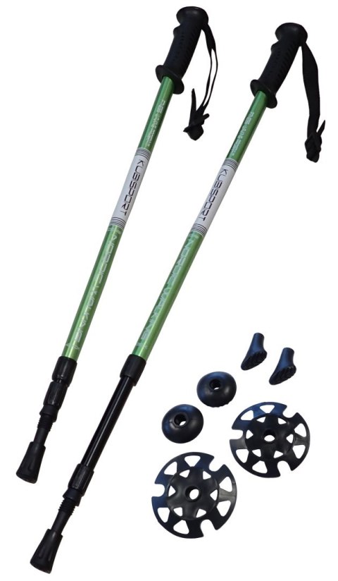 Kije Trekkingowe do Nordic Walking Składane Regulowane KUBISPORT 65-135 cm