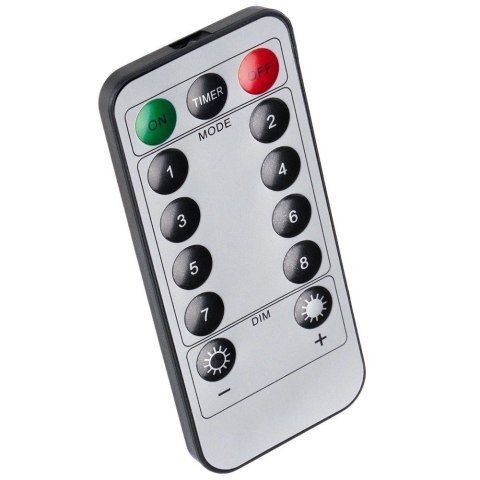 Kurtyna Świetlna 300 led 3 m ORION z Pilotem Ciepła Barwa usb