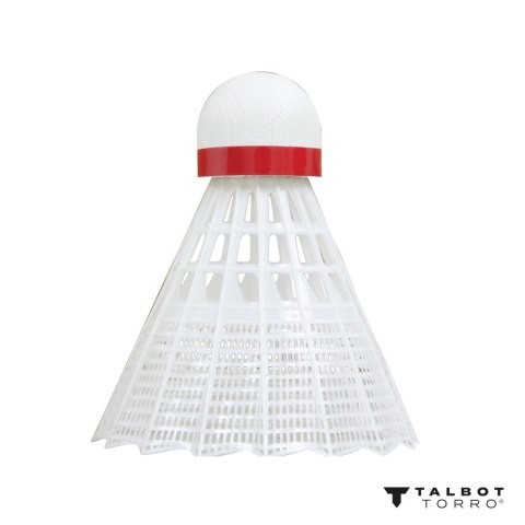 Lotki do Badmintona Nylonowe Białe Wytrzymałe TALBOT TORRO FAST 6 szt.